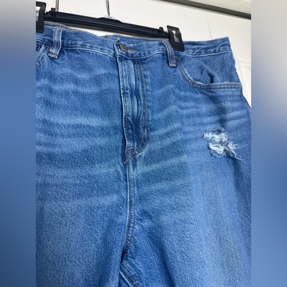 American Eagle Denim Mom Jeans Size 16 - Picture 3 of 9